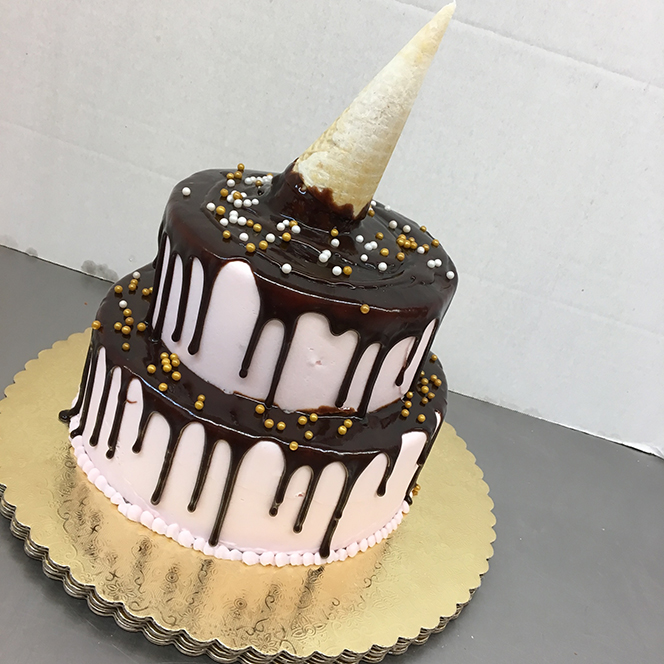 Tiered Melted Cone Cake
