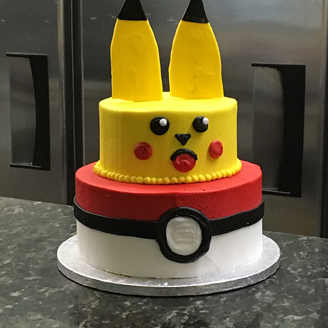 Tiered Pokemon Cake